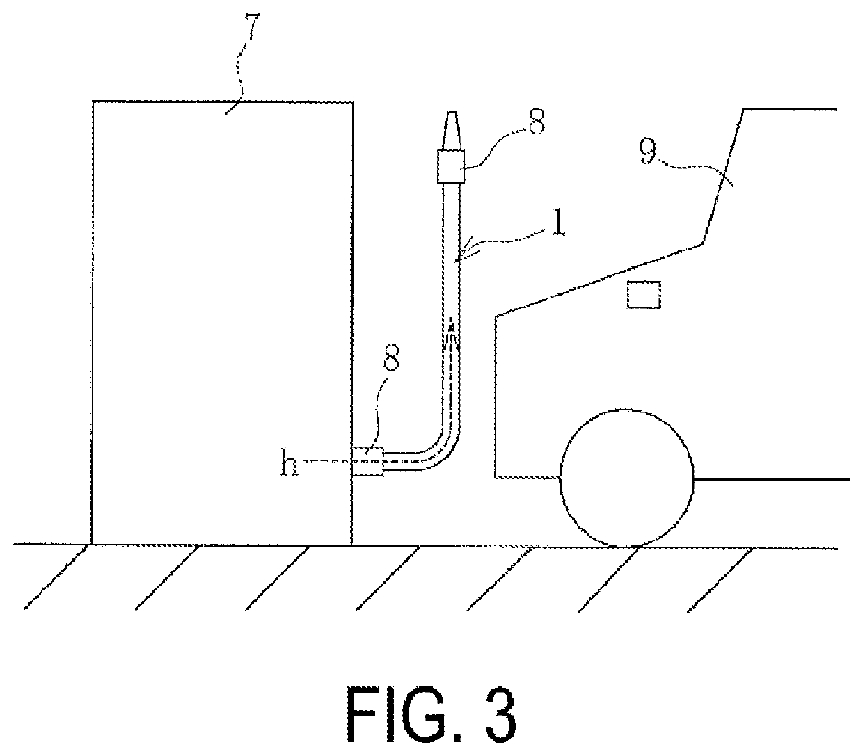 Hydrogen-filling hose