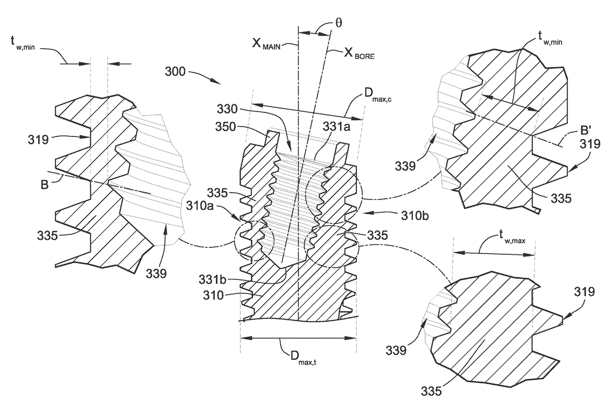 Angulated dental implant