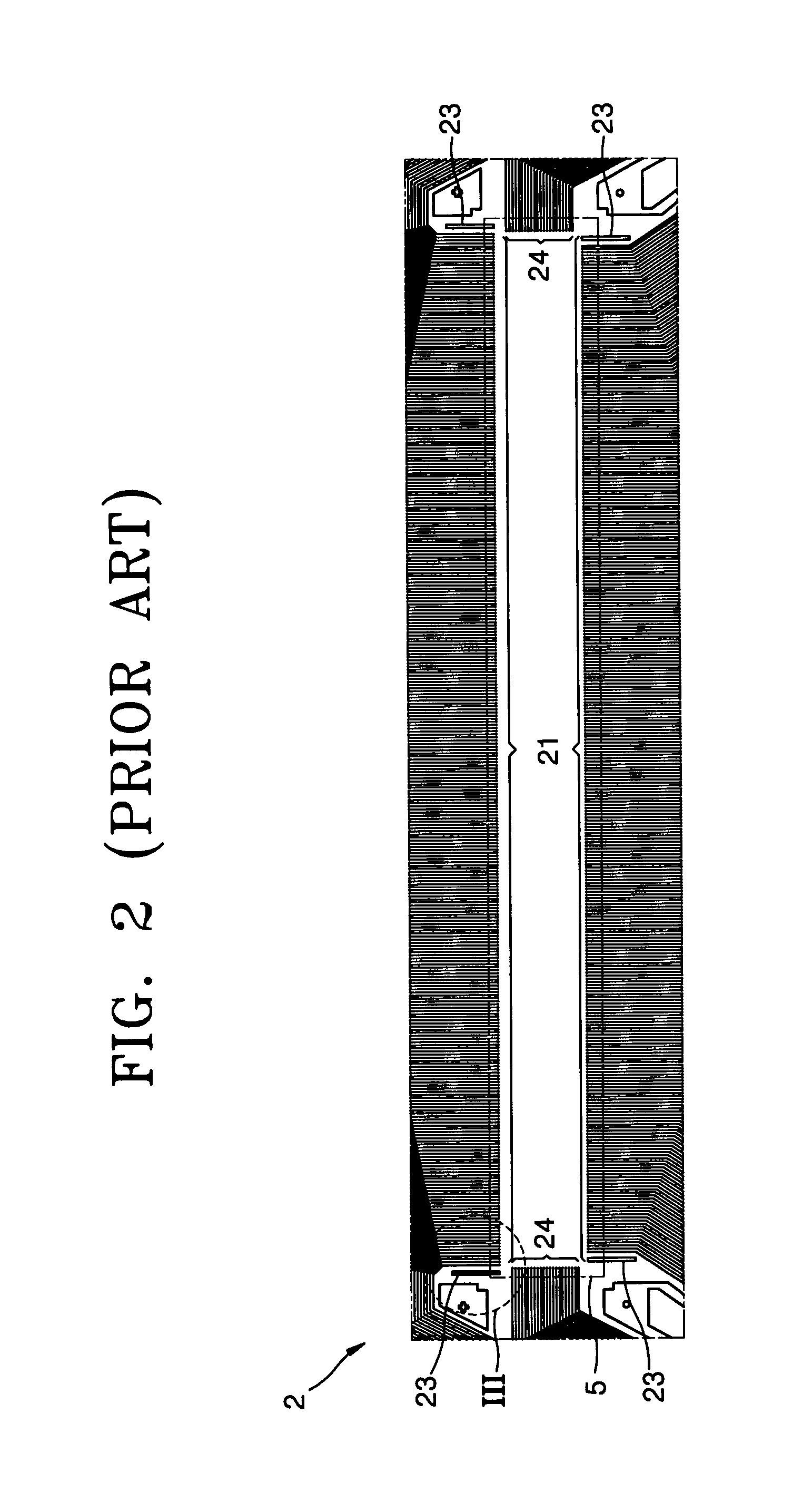 Printed circuit board having structure for relieving stress concentration, and semiconductor chip package equipped with the same