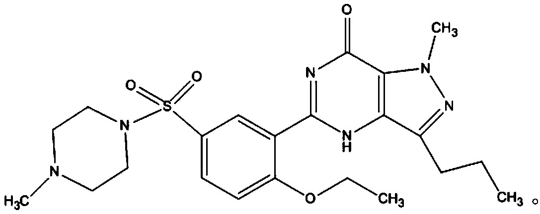 Oral preparation of citrate sildenafil and preparation method thereof ...