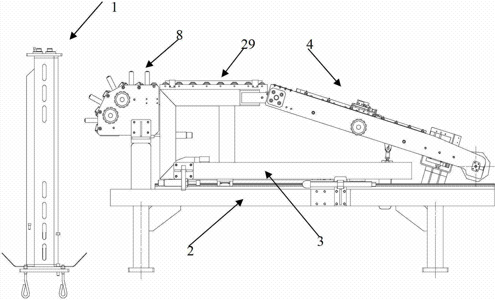 Feeding rack for zero-degree belted layers