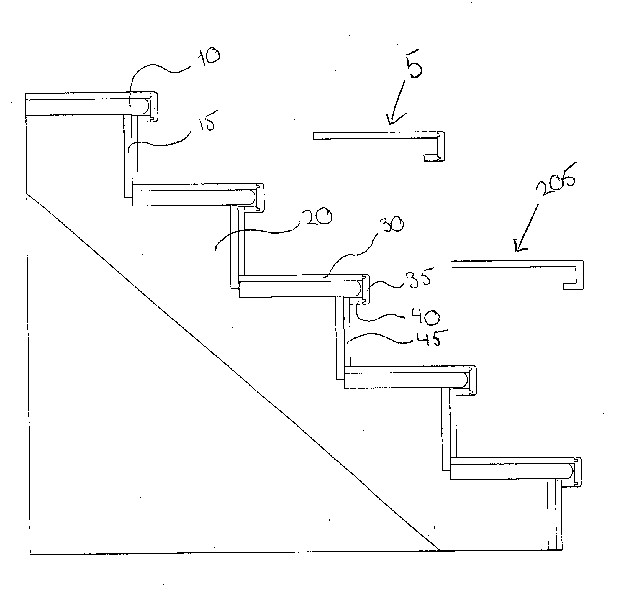 Modular Stair Tread Overlay