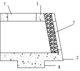 Construction method of plant-growing box-type retaining wall