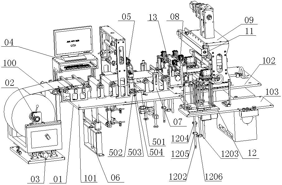 Electrode sheet forming machine