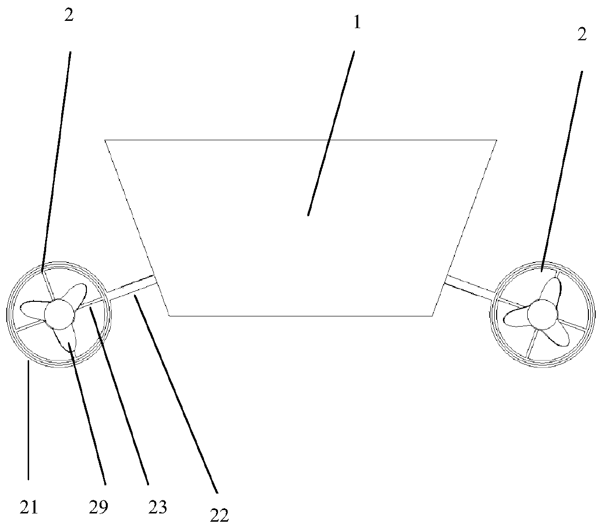 High-mobility ship propelling mechanism