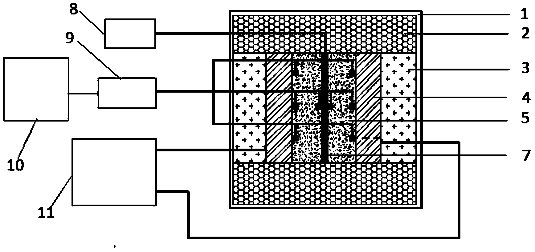 Bituminous mixture heat conduction testing device