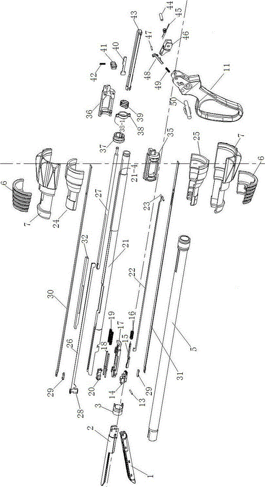 Clamping insurance device for surgical suture device