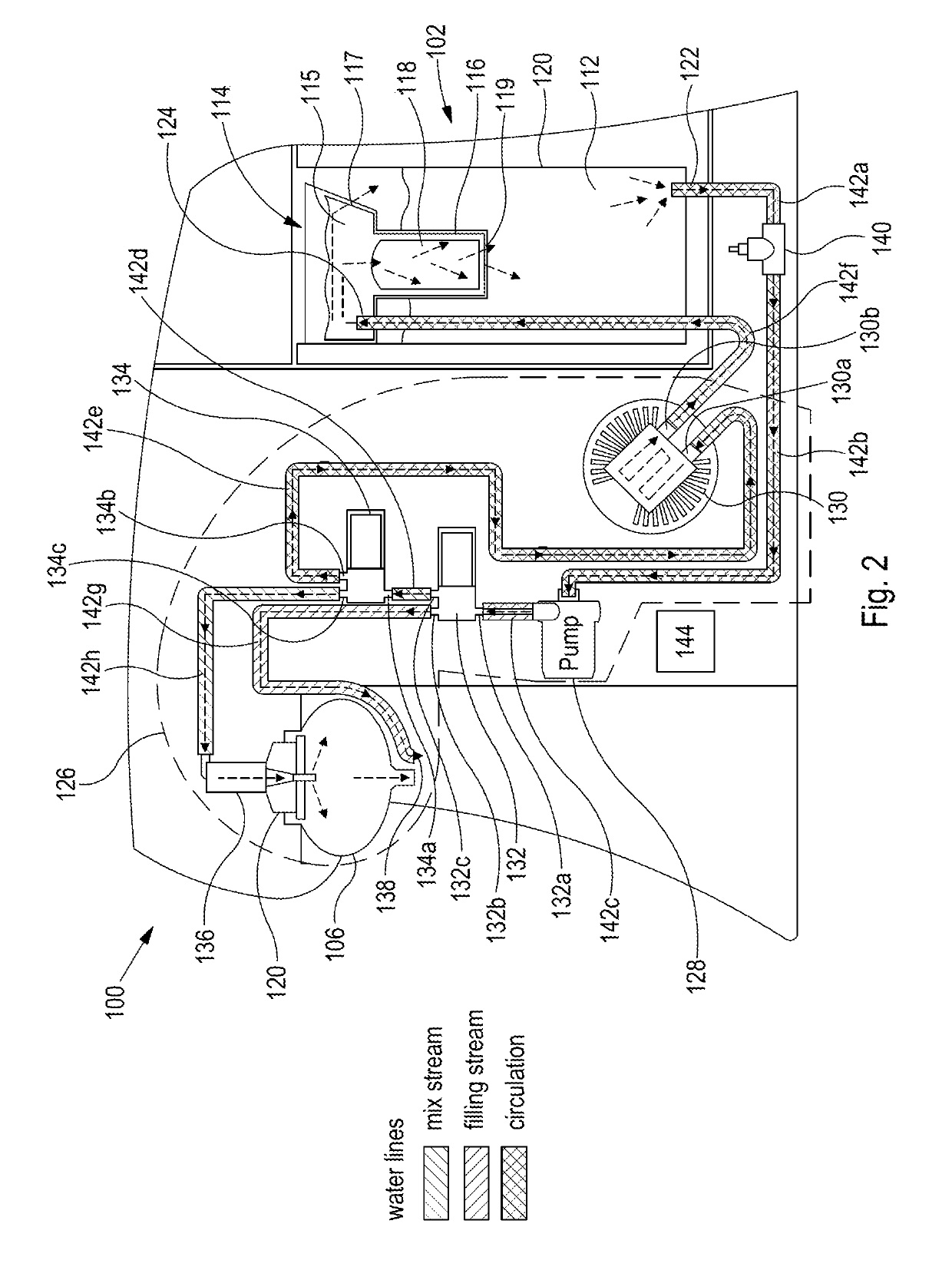 System for filtering liquid