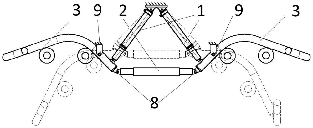 Adjustable skid undercarriage for unmanned helicopter