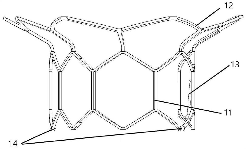 Split valve stent and interventional mitral valve replacement system comprising same