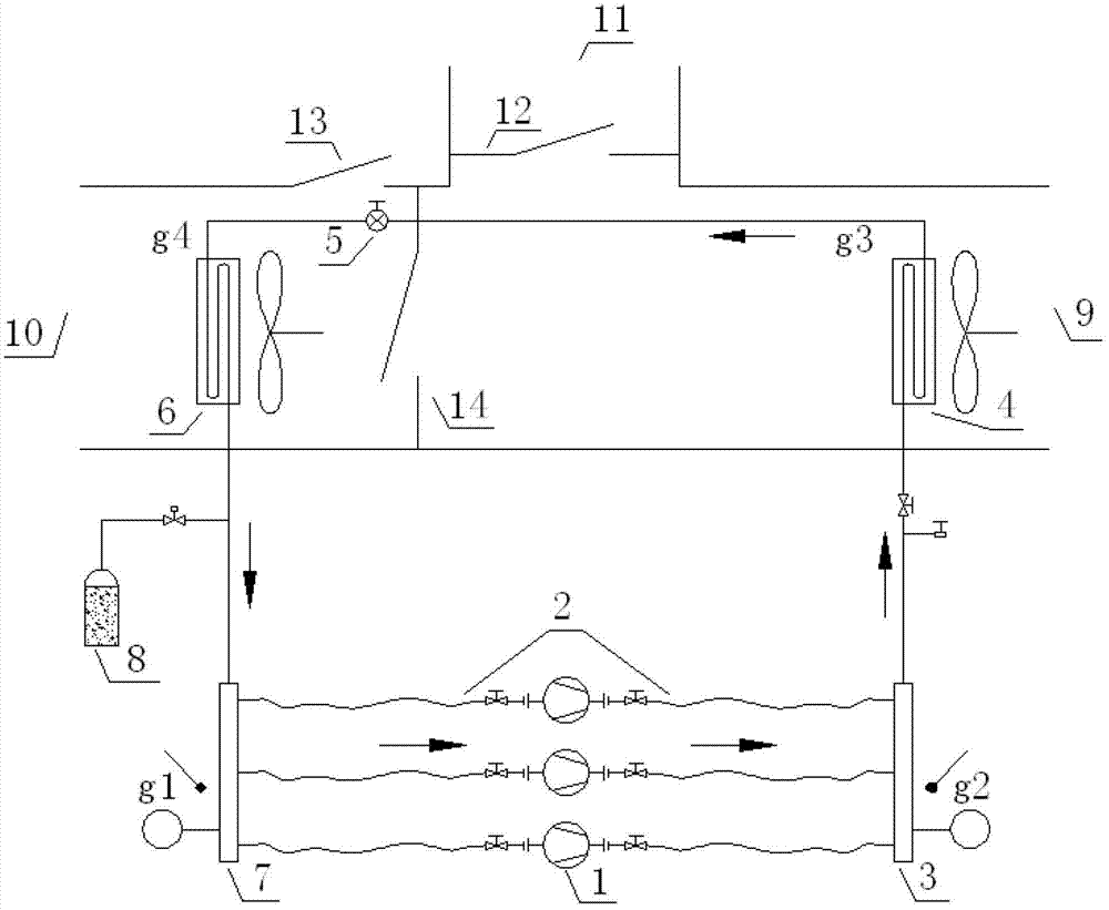 Grinding-in device for new grouped refrigerating compressors