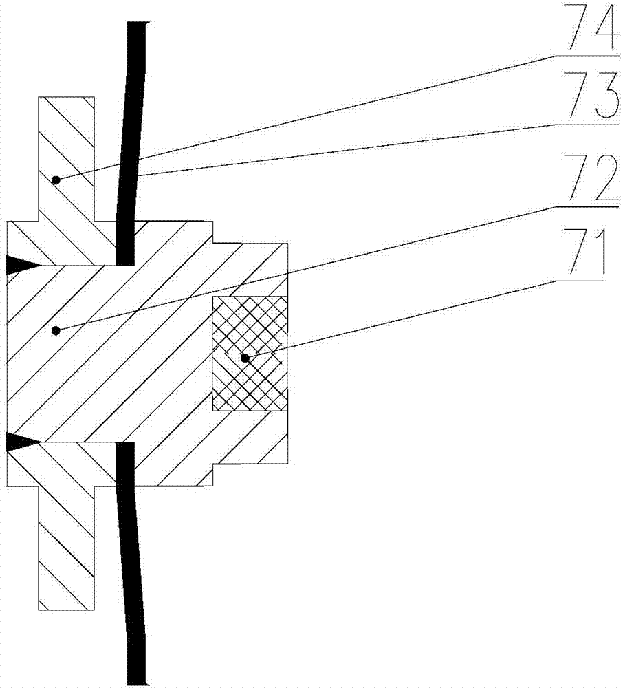 Frictionless proportional valve magnetic circuit structure