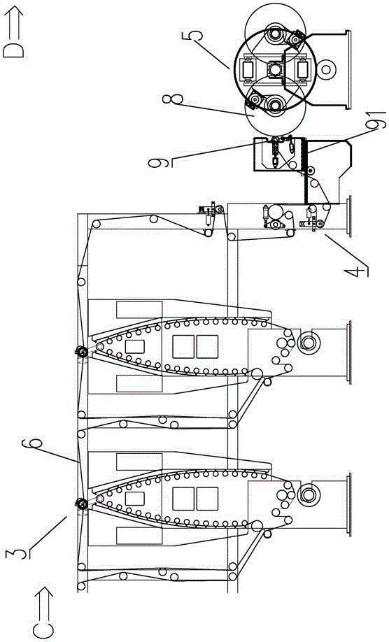 A wide-format high-speed wood grain paper printing machine