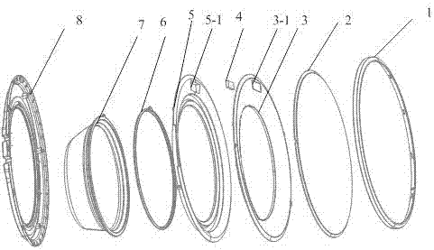 Washing machine door body, washing machine and clothes washing method