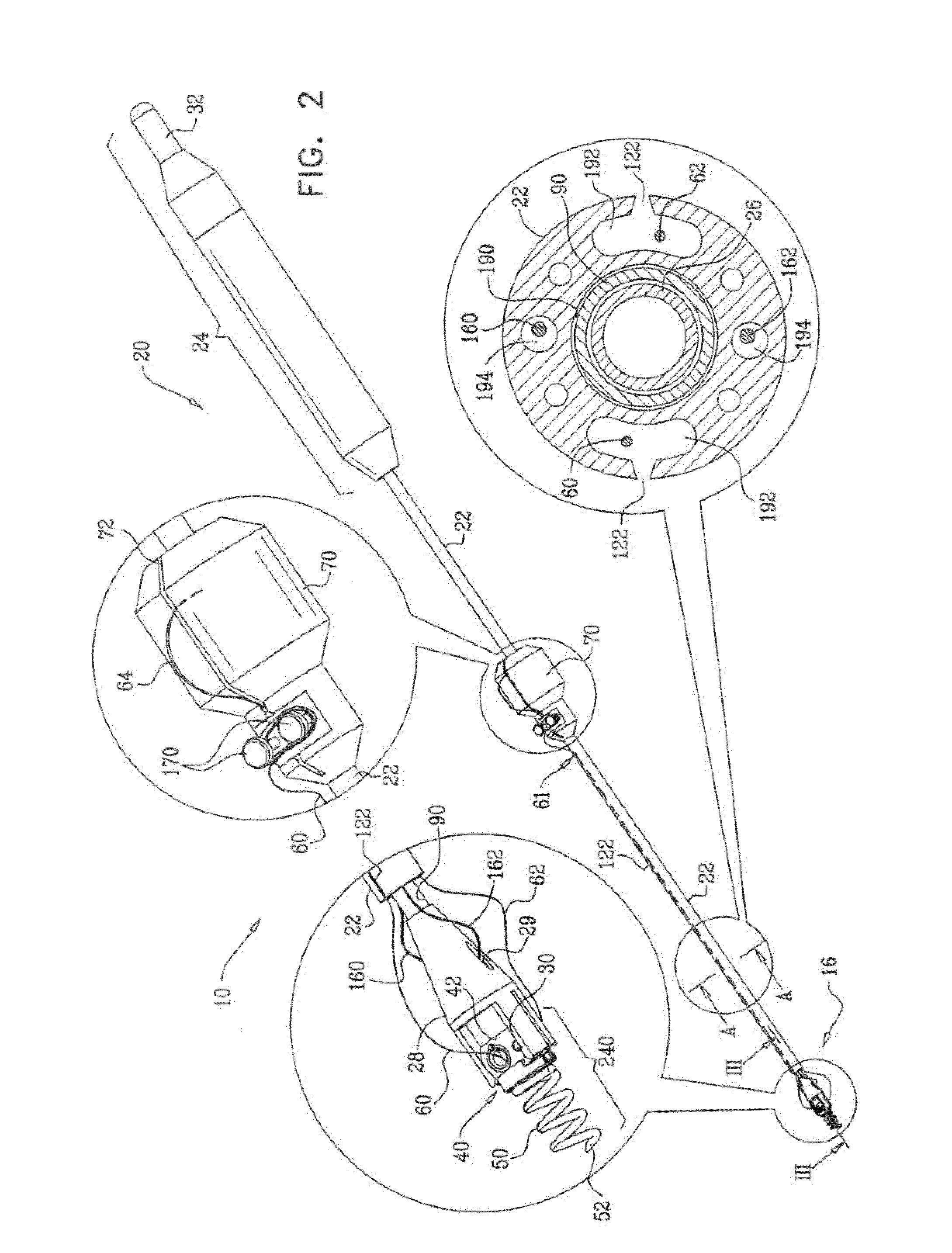 Implantation of repair chords in the heart