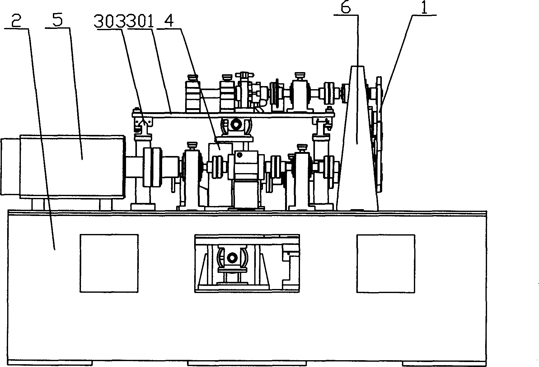 Test-bed for optimizing pulley train of engine