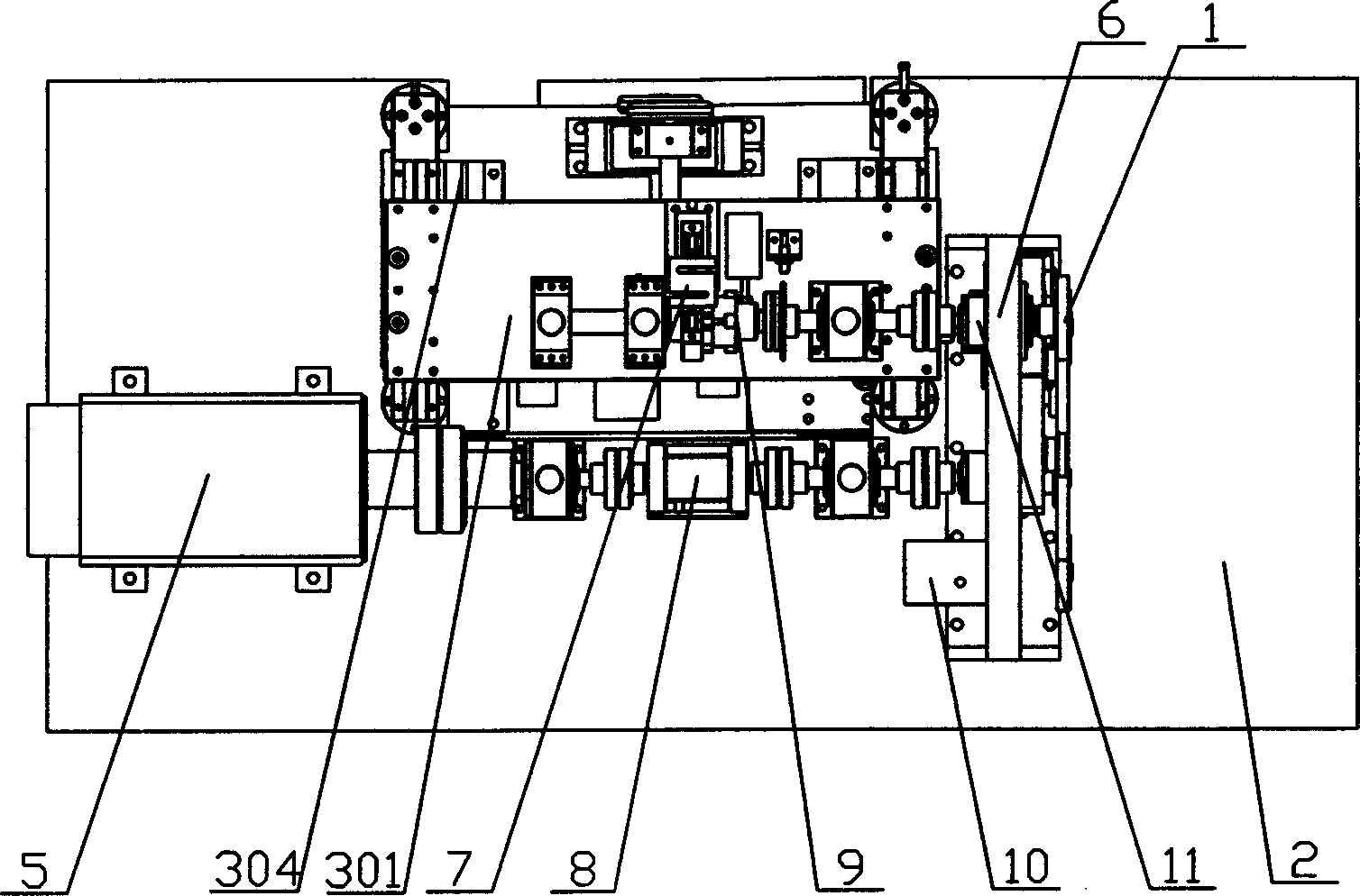 Test-bed for optimizing pulley train of engine