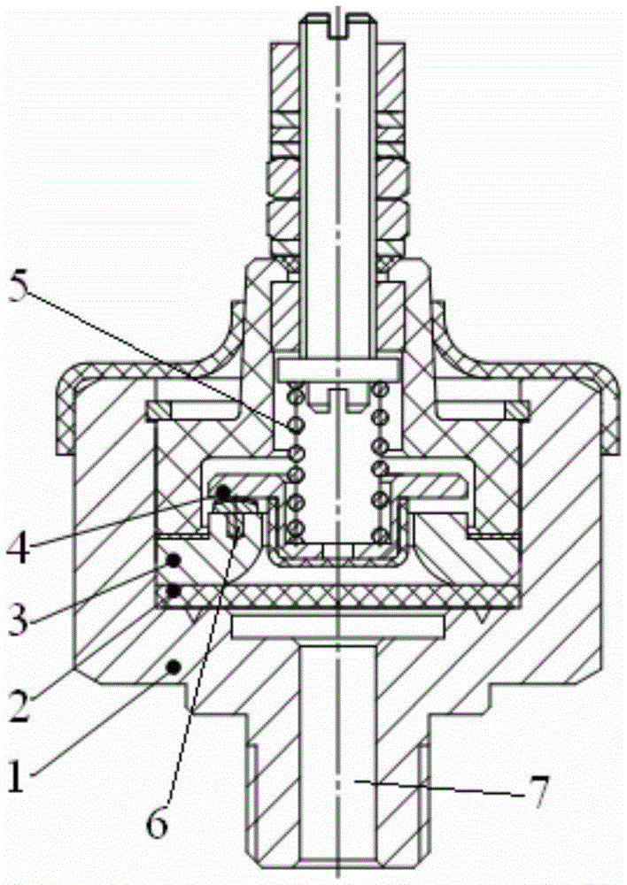 Air braking system warning lamp switch for automobile and engineering machinery