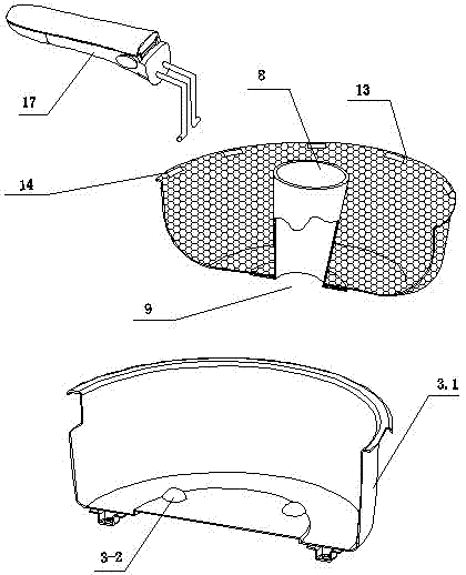 Method for baking food by airflow baking pot