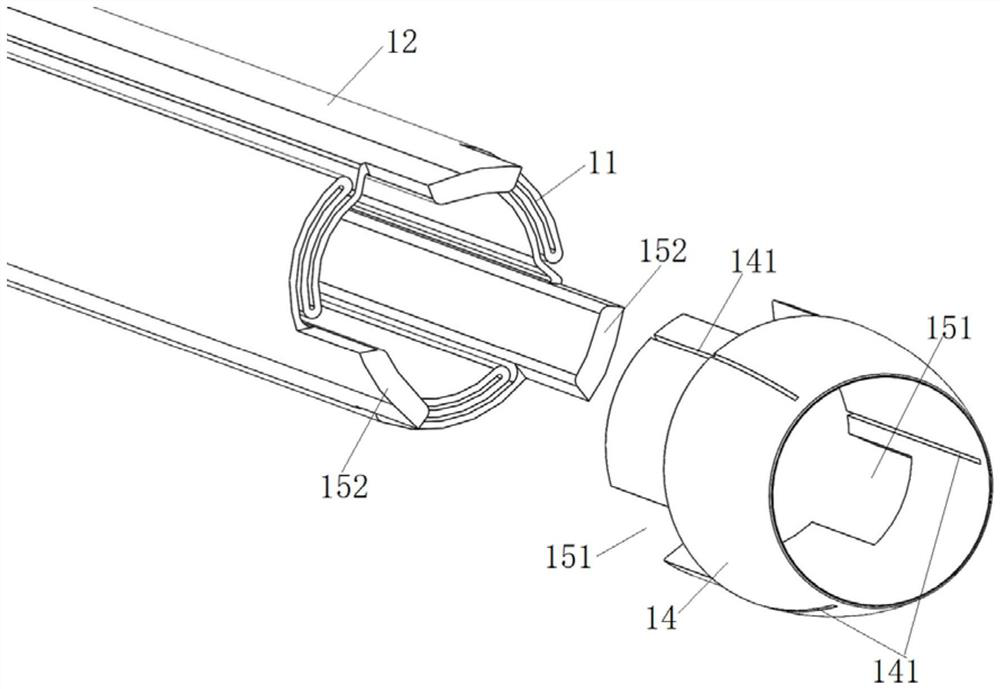 Pre-expander and matching structure of pre-expander and vascular sheath device