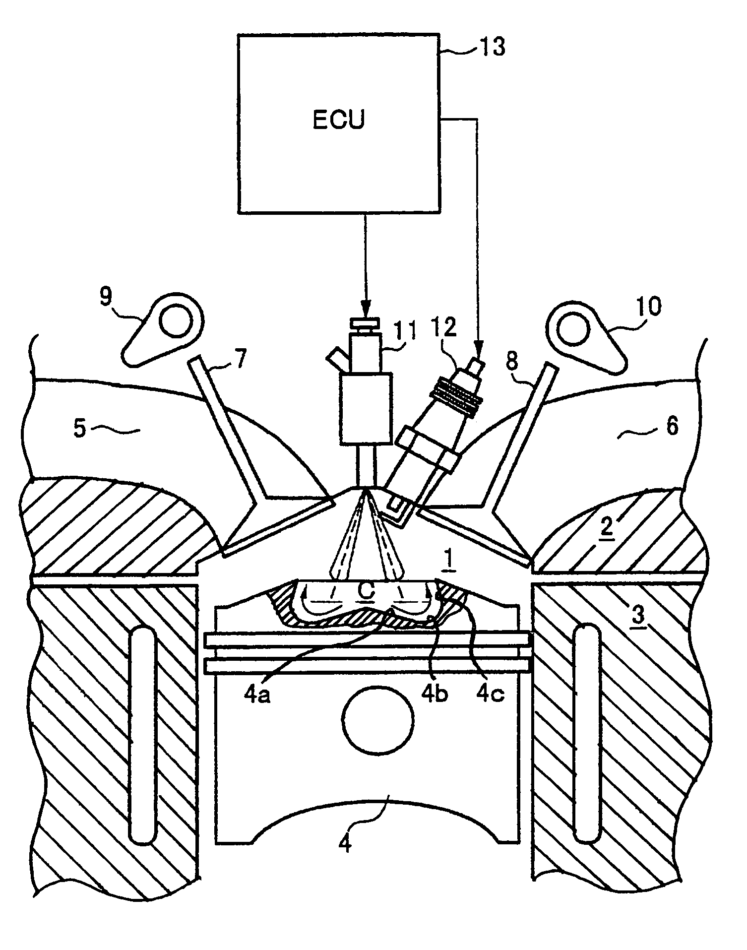 Direct fuel injection engine