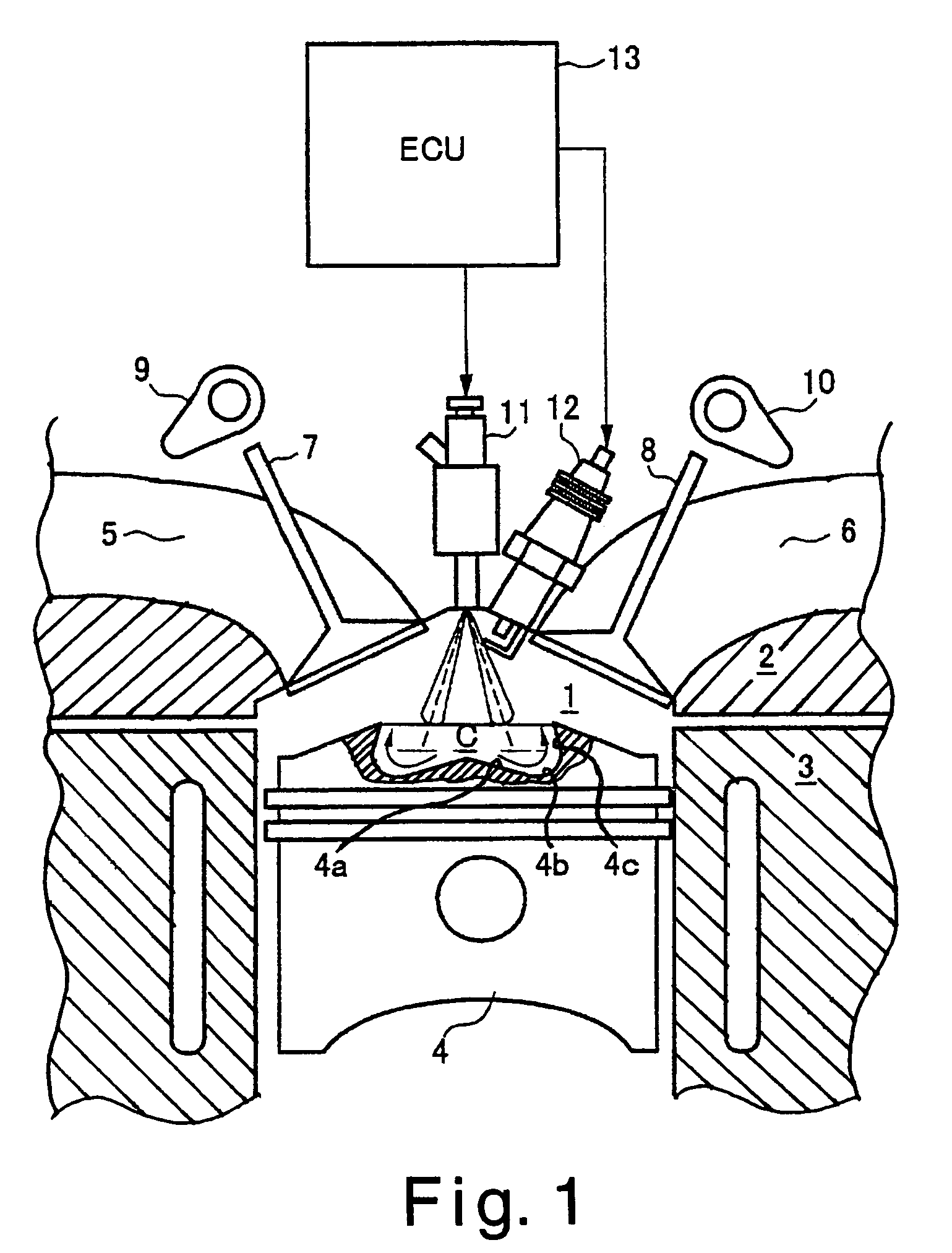 Direct fuel injection engine