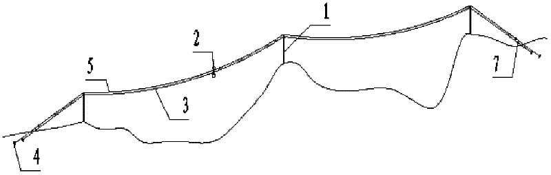 Assembled type cableway transport device