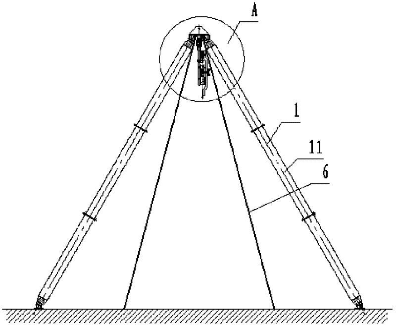 Assembled type cableway transport device