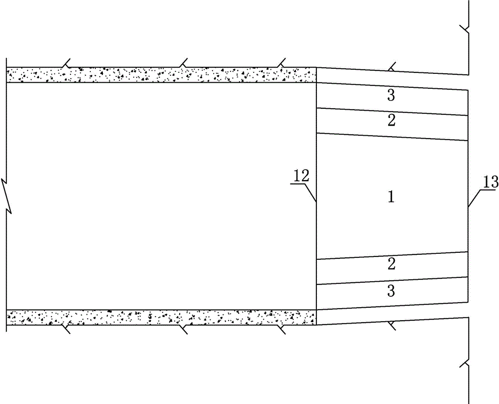 Narrow-beam transition section steel mould trolley for tunnel and construction method