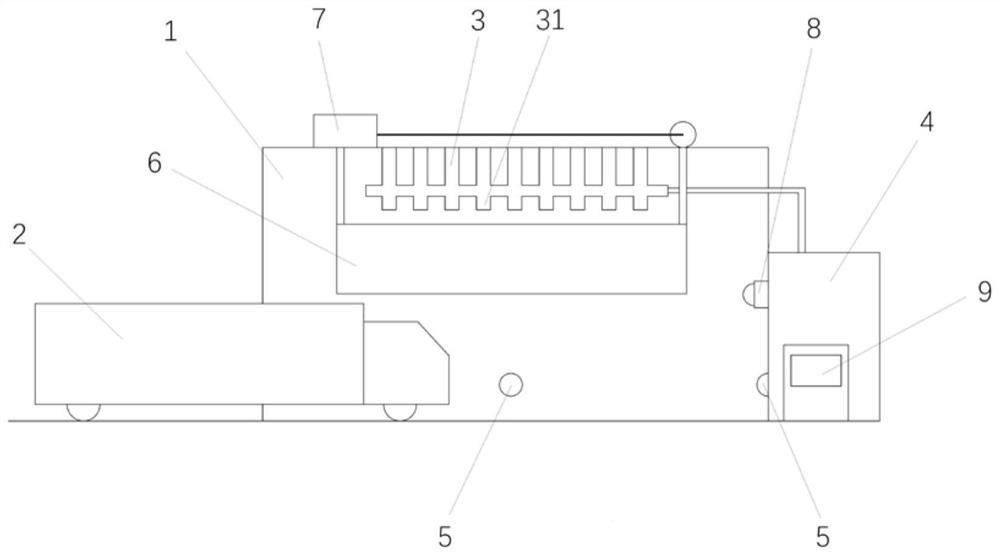 Coke quenching spraying anti-coke-sputtering device