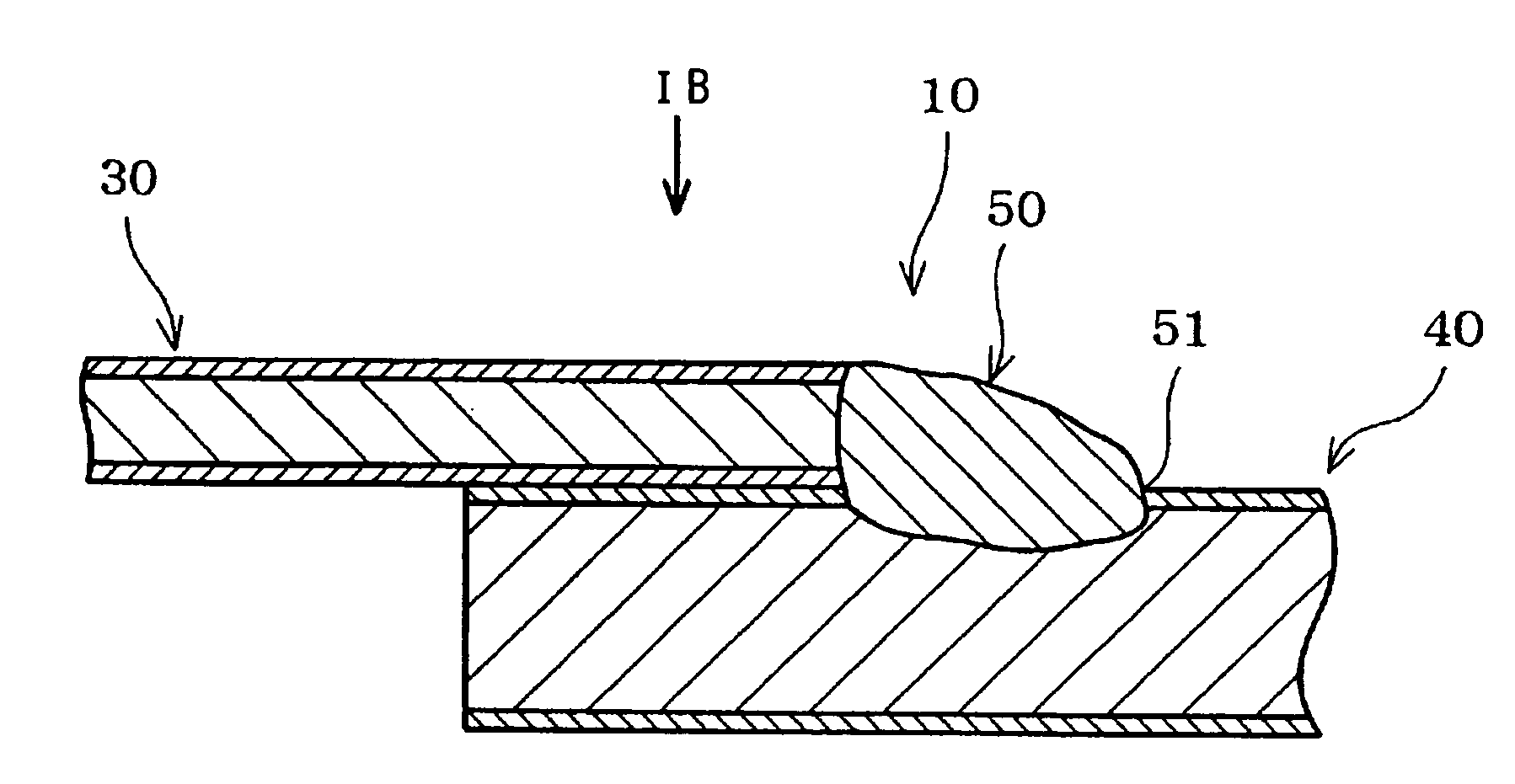 Laser welding structure and laser welding method