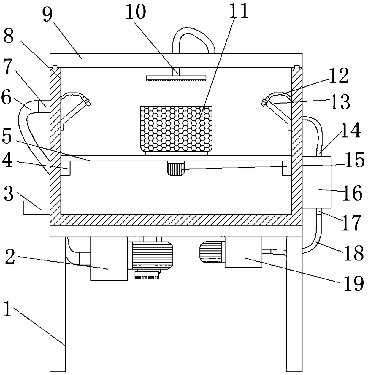 Novel digestive endoscope drying device