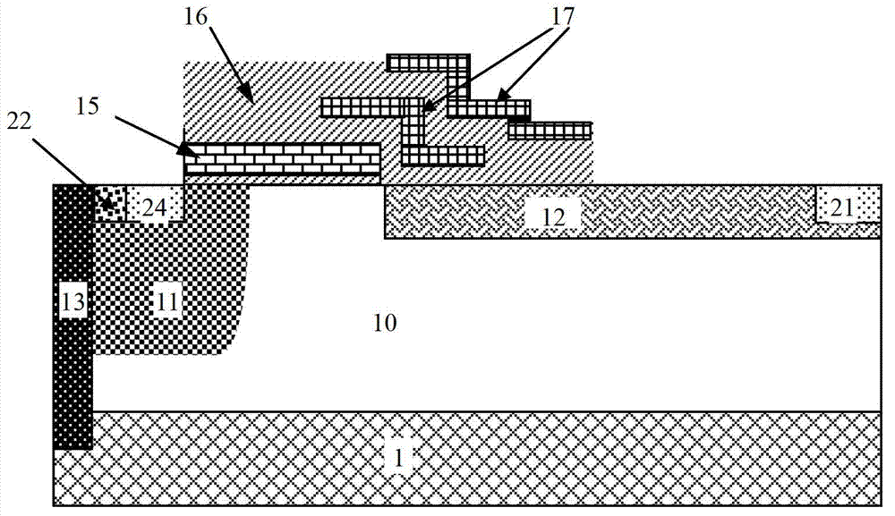 Radio frequency laterally diffused metal oxide semiconductor (LDMOS) component and manufacturing method thereof