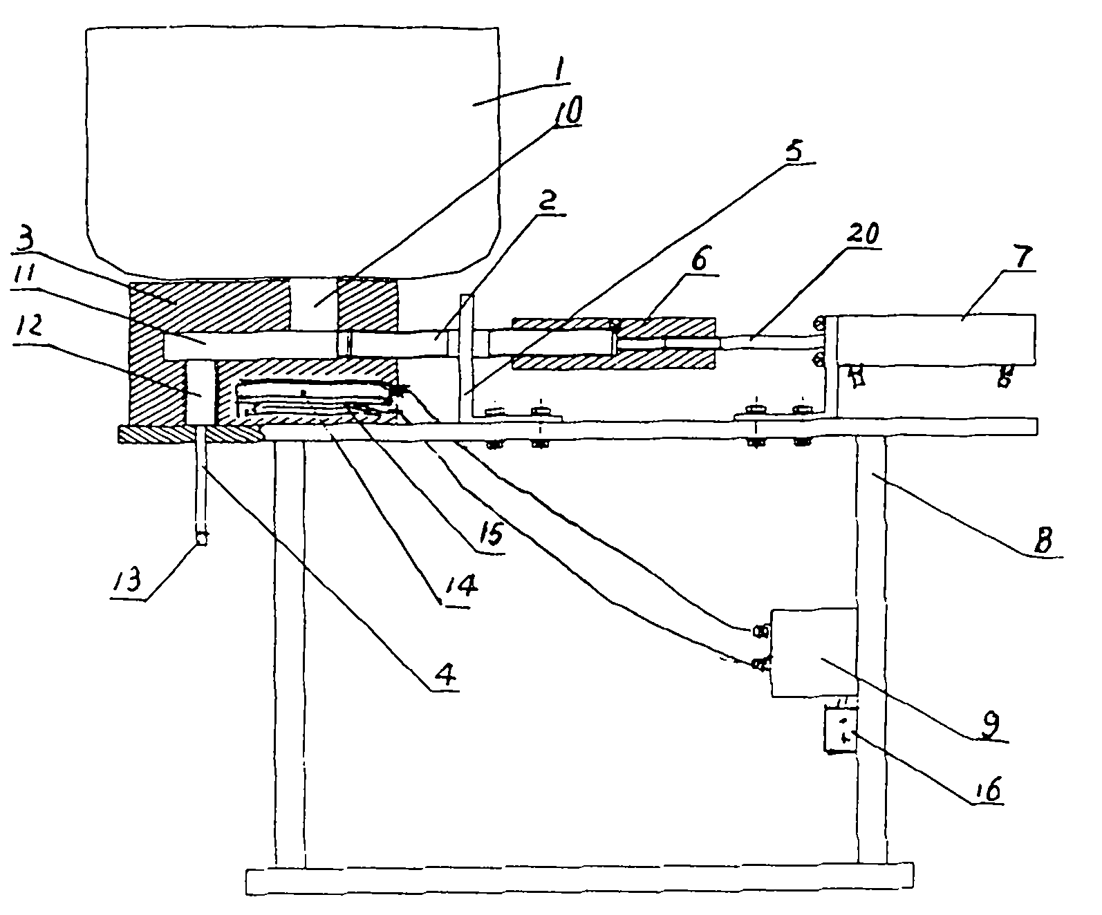 Blood separating gel filling machine