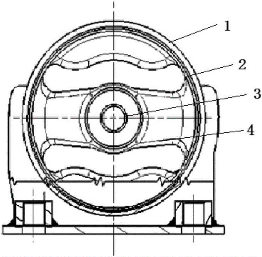 Front suspension assembly for power assembly