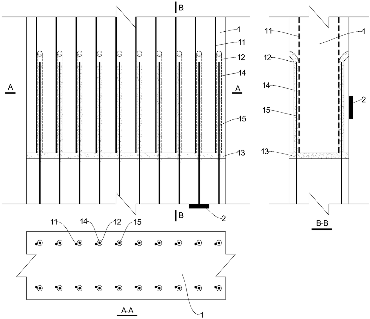 Evaluating method for quality of grouting anchor lap joints of prefabricated concrete structural rebars