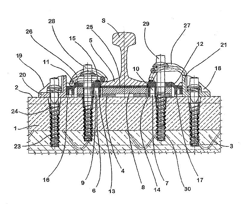 Steel rail mounting system