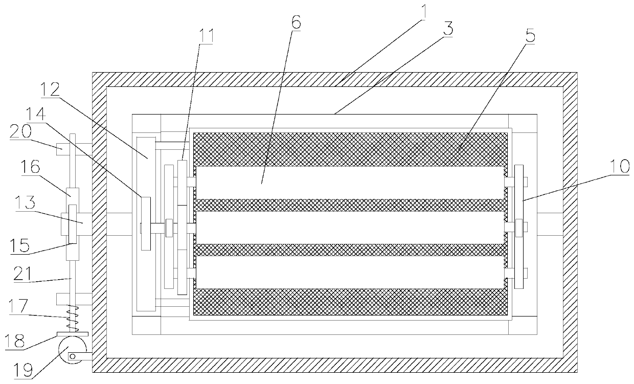 Reciprocating type treatment device for agricultural fertilizer