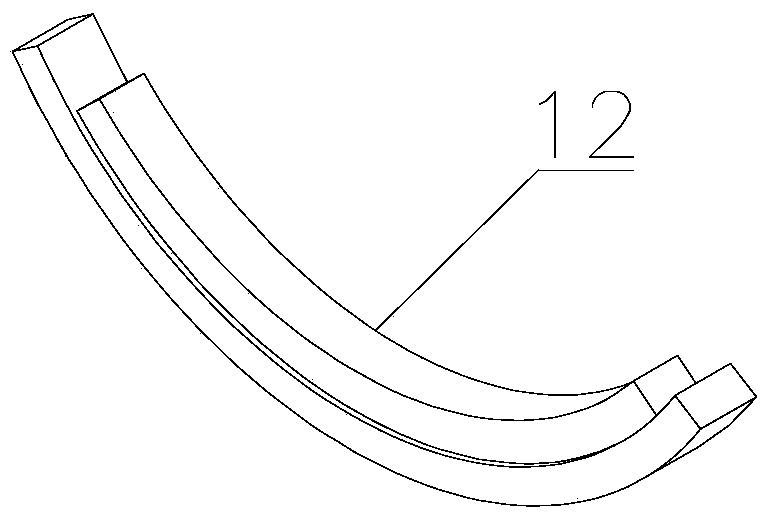 Reciprocating type treatment device for agricultural fertilizer