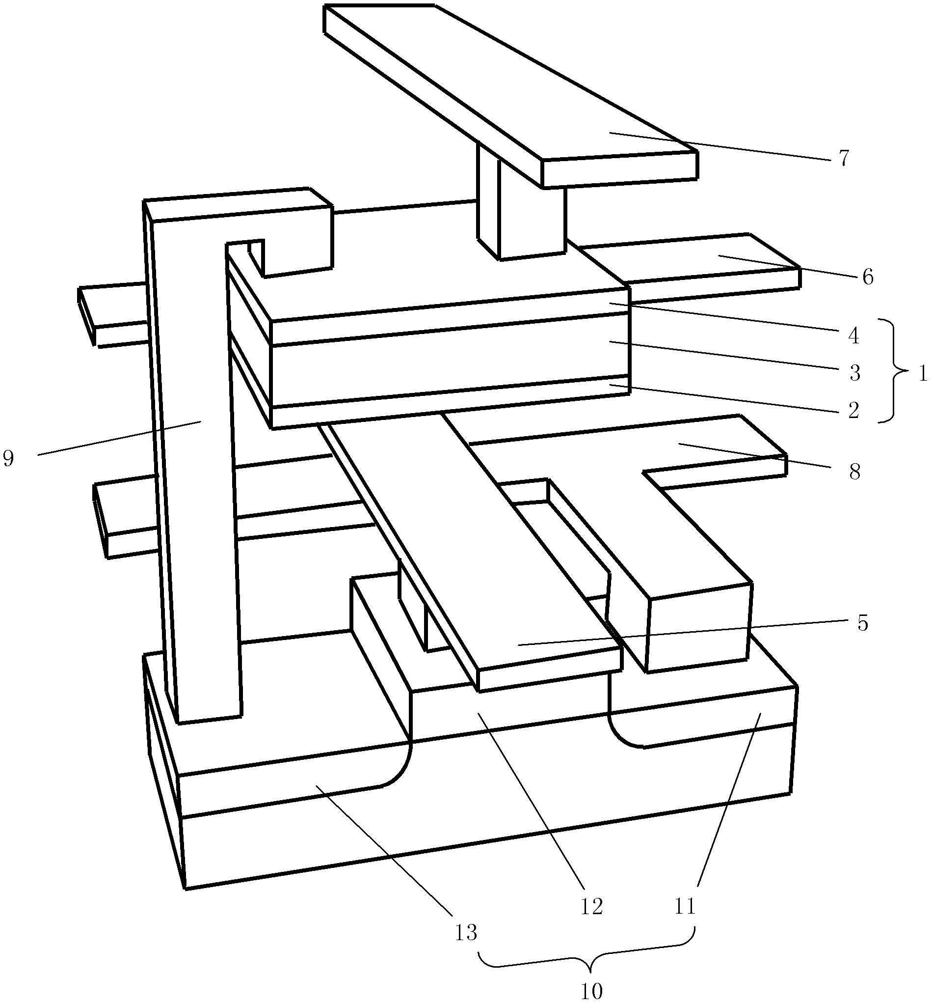 Voltage-adjustable reluctance-variable random memory cell and random memory