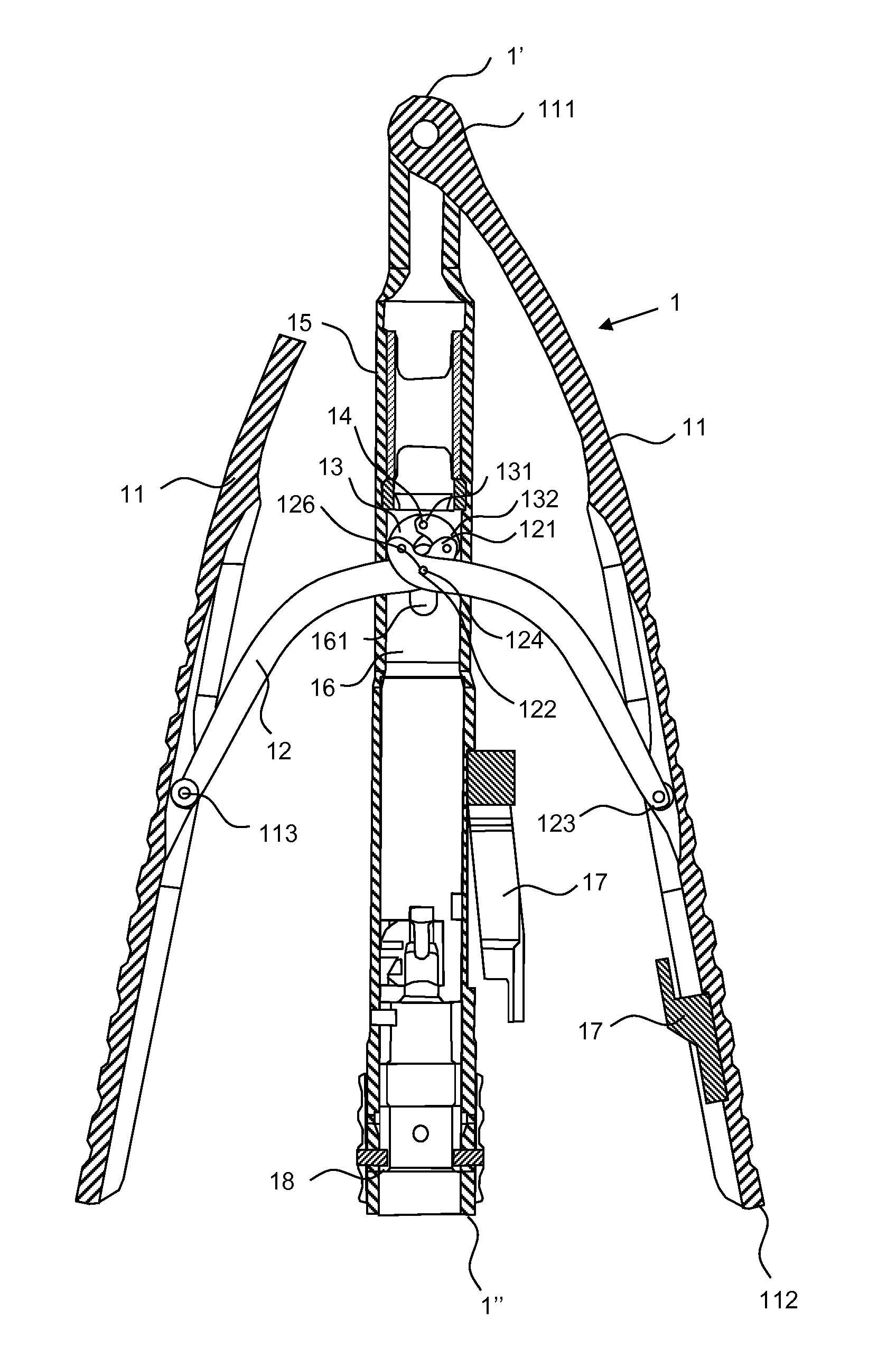 Actuation grip for a microsurgical instrument, and microsurgical instrument