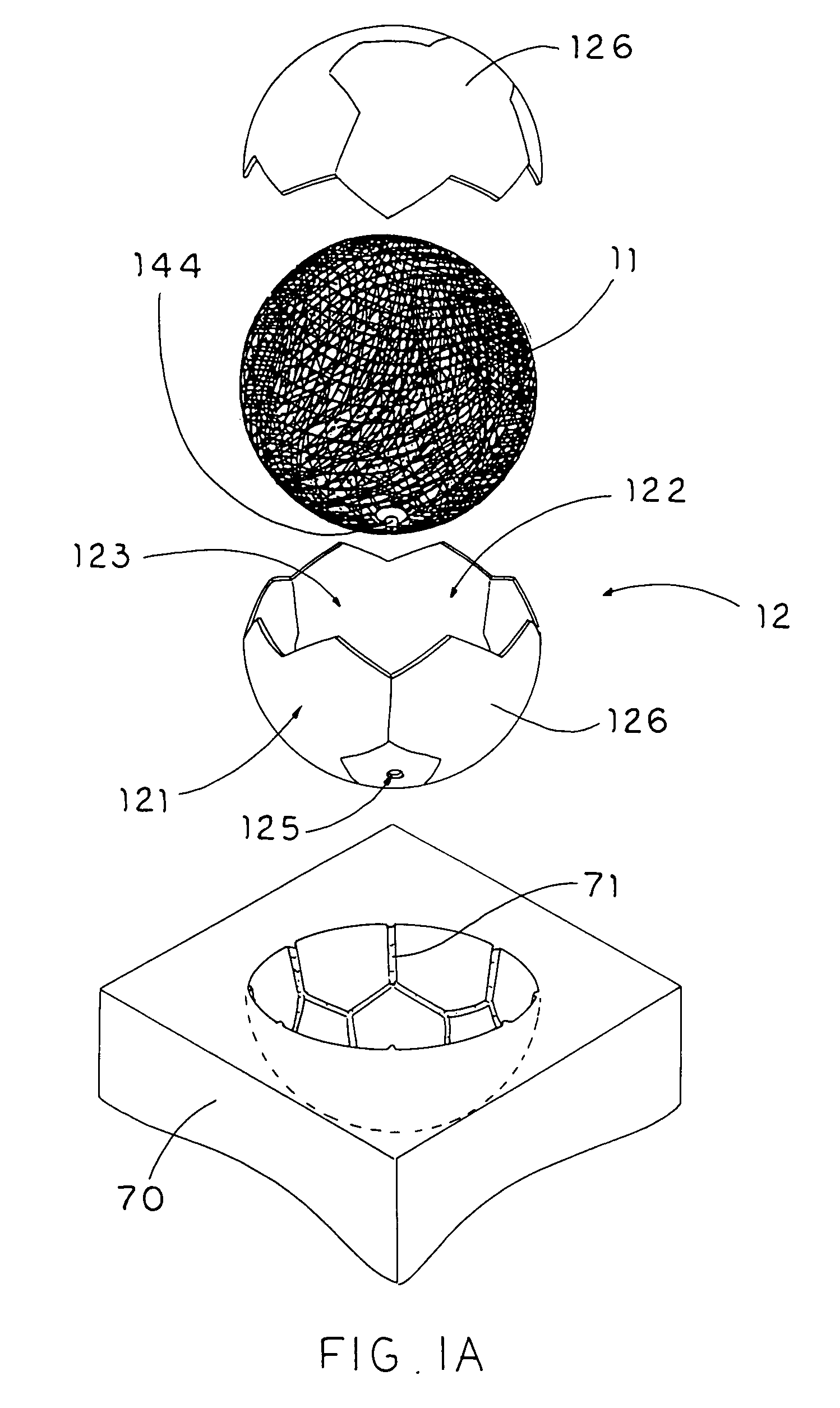 Sportsball with integral ball casing and bladder body