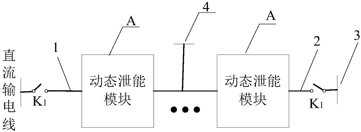 Dynamic energy release device and equipment and DC power transmission system