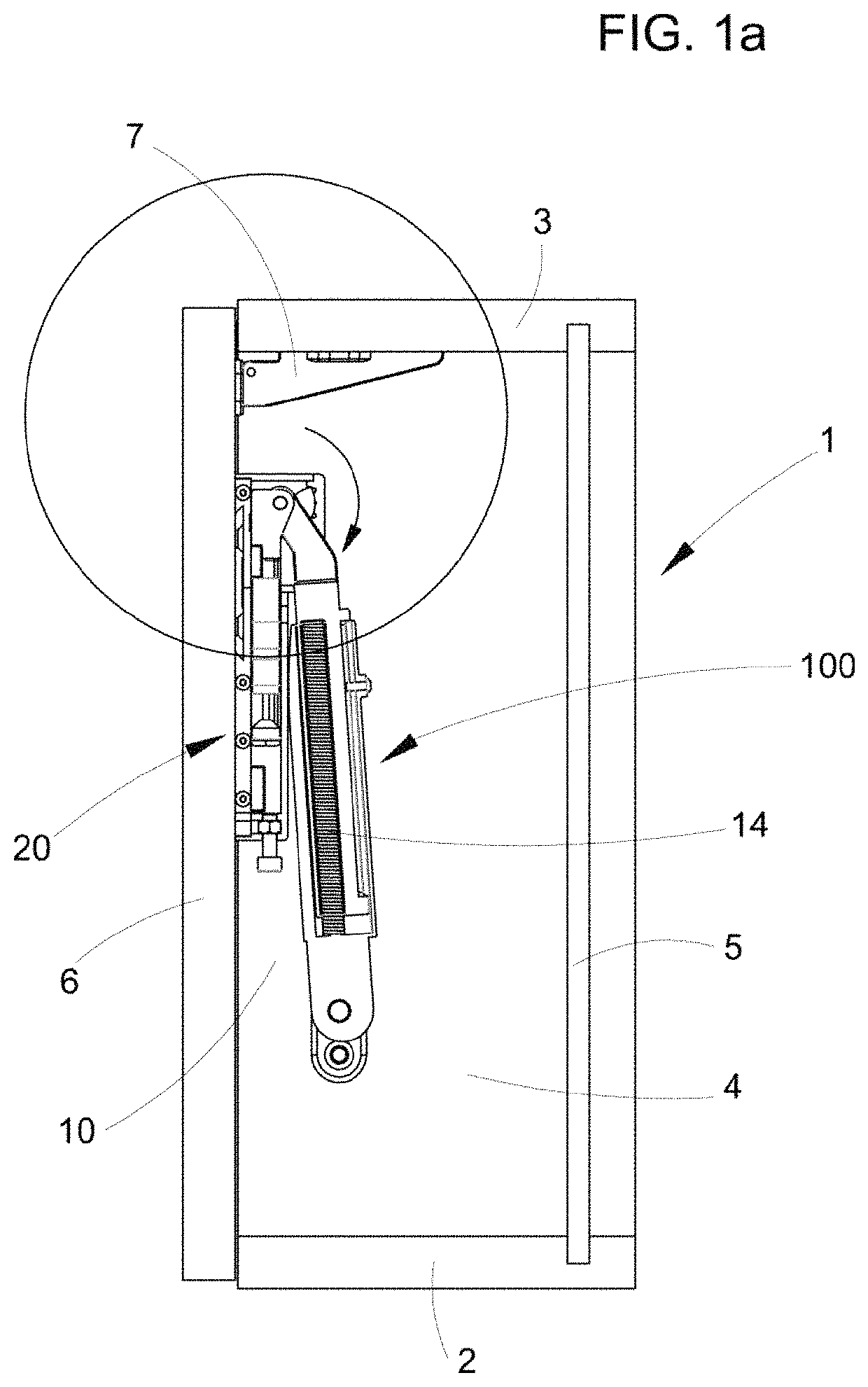 Automatic opening mechanism for flap doors