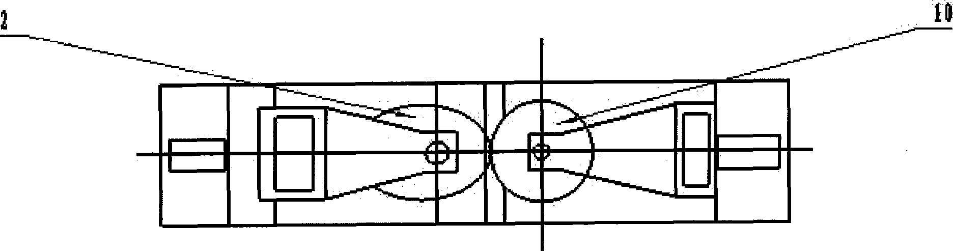 Single-side engagement rolling point scanning measurement method and apparatus for non-circular gear error