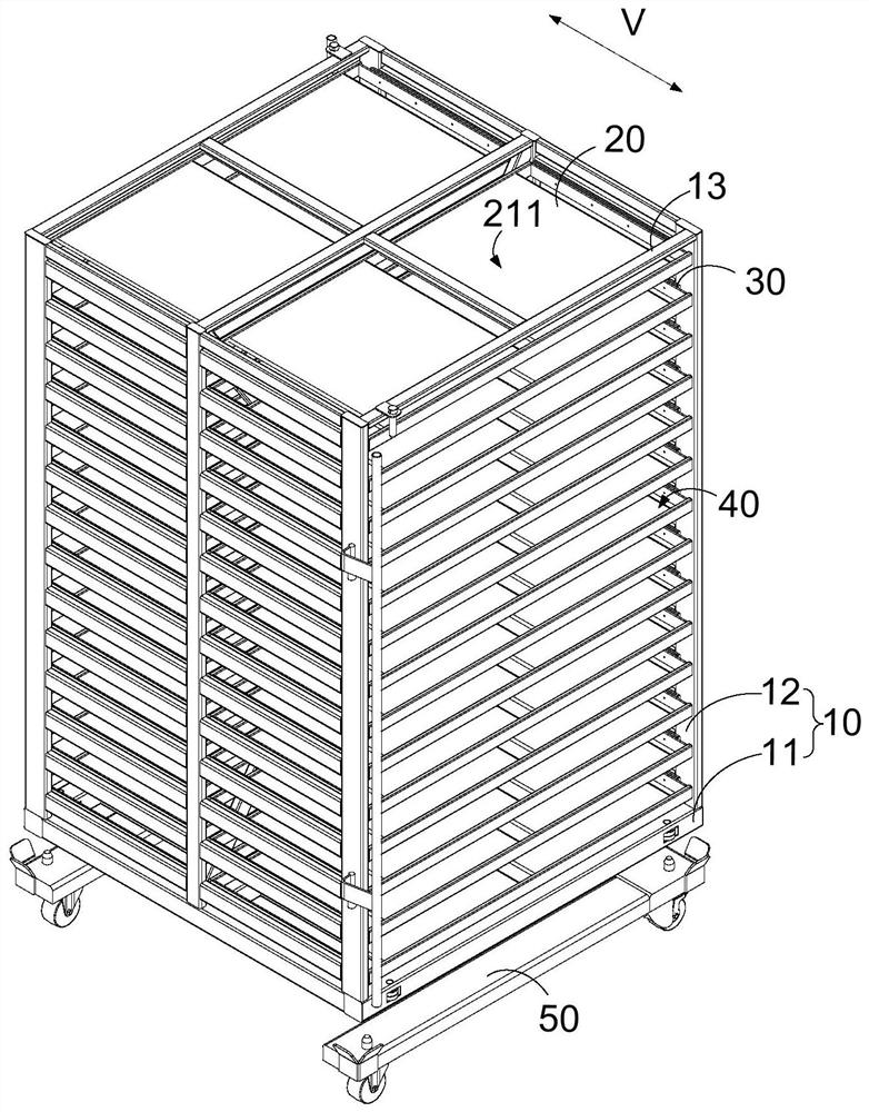 Aging frame and thermal film aging method