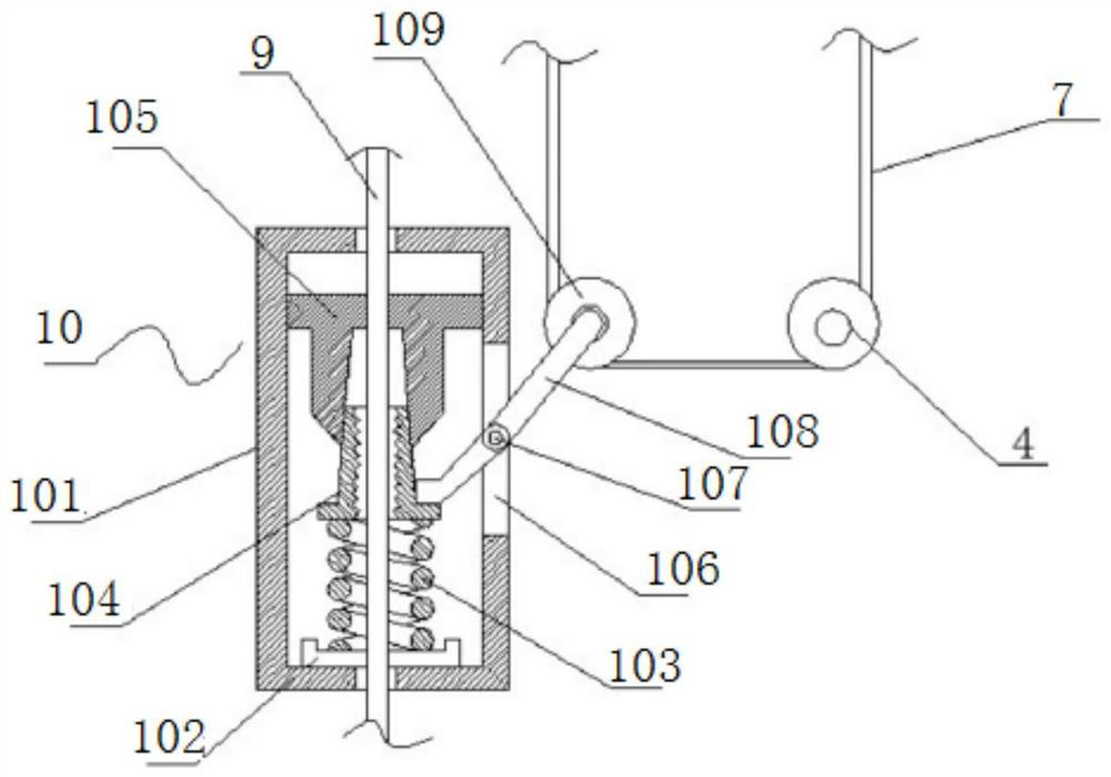 An electric bridge scaffolding