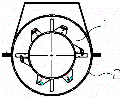 Roller structure of corn thresher