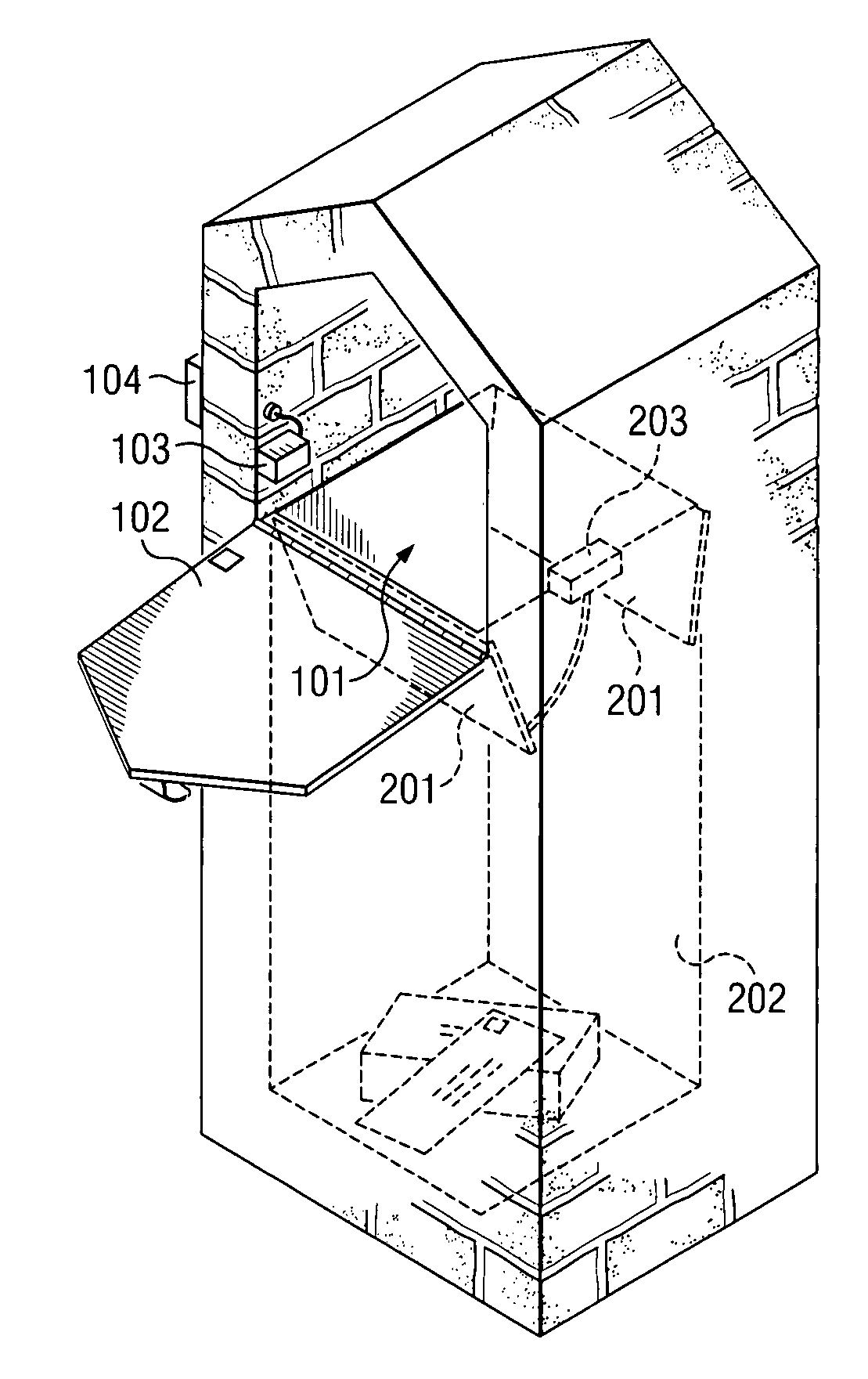 Theft preventative mailbox having remote unlocking activation mechanism