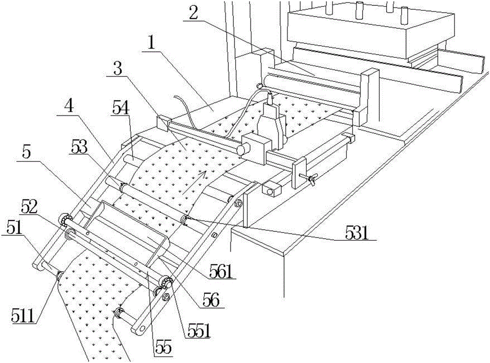 Feeding device of die cutting machine